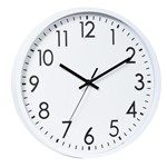 Ficha técnica e caractérísticas do produto Relógio Parede Plástico Basic White Branco 20x3,8x20 Cm - Urban
