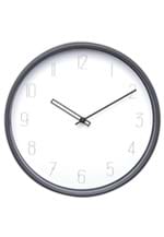 Relógio Parede Plástico Elegant Round Branco e Preto 25,4X4X25,4 Cm Urban
