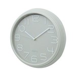 Ficha técnica e caractérísticas do produto Relogio Parede Plastico Modern Dials Cinza 30x30x4.5cm - Urban