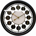 Ficha técnica e caractérísticas do produto Relógio Parede Preto 30x30cm - Produtos Infinity Presentes
