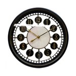 Ficha técnica e caractérísticas do produto Relógio Parede Preto 30x30cm