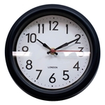Ficha técnica e caractérísticas do produto Relógio Parede Preto 21.5x21.5cm