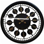 Ficha técnica e caractérísticas do produto Relógio Parede Preto 50x50cm - Produtos Infinity Presentes