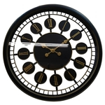 Ficha técnica e caractérísticas do produto Relógio Parede Preto 50x50cm