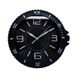 Relógio Parede Preto 29x30cm