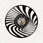 Ficha técnica e caractérísticas do produto Relógio Parede Psicodélico Nerd Geek Vinil LP Decor Clock