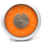 Ficha técnica e caractérísticas do produto Relógio Parede Quartz Analógico 25cm Laranja Hercules Rel115