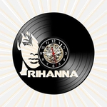 Ficha técnica e caractérísticas do produto Relógio Parede Rihanna Pop Internacional Musica Vinil LP