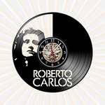 Ficha técnica e caractérísticas do produto Relógio Parede Roberto Carlos Musica Vinil LP Decoração Arte