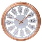 Ficha técnica e caractérísticas do produto Relógio Parede Rosê 33x33cm