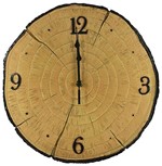 Ficha técnica e caractérísticas do produto Relógio Parede Rústico Madeira Decoração Vintage - Camp