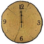 Ficha técnica e caractérísticas do produto Relógio Parede Rústico Madeira Decoração Vintage