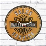 Ficha técnica e caractérísticas do produto Relógio Parede Sala Decorativo Harley Vintage Pulso 30x30x2cm - Maisaz