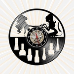 Ficha técnica e caractérísticas do produto Relógio Parede Salão Manicure Unhas Esmalteceria Vinil LP