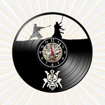 Ficha técnica e caractérísticas do produto Relógio Parede Samurai Filmes Series TV Nerd Geek Vinil LP