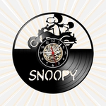 Ficha técnica e caractérísticas do produto Relógio Parede Snoopy Desenho Infantil TV Cinema Vinil LP