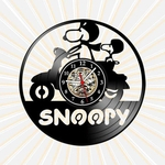 Ficha técnica e caractérísticas do produto Relógio Parede Snoopy Filmes Series TV Nerd Geek Vinil LP