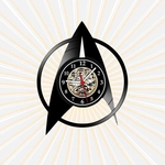 Ficha técnica e caractérísticas do produto Relógio Parede Star Trek Filmes Series TV Nerd Geek Vinil LP