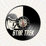Relógio Parede Star Trek Filmes Series TV Nerd Geek Vinil LP