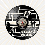 Ficha técnica e caractérísticas do produto Relógio Parede Star Wars Filmes TV Cinema Nerd Geek Vinil LP