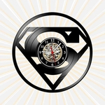 Ficha técnica e caractérísticas do produto Relógio Parede Superman Cinema Nerd Geek Vinil LP Retrô