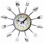 Relógio Parede Talheres 29x29cm - Infinity Presentes