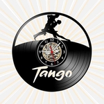 Ficha técnica e caractérísticas do produto Relógio Parede Tango Dança Esportes Vinil LP Decoração Retrô