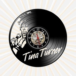 Ficha técnica e caractérísticas do produto Relógio Parede Tina Turner Pop Musica Vinil LP Arte Retrô