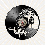 Ficha técnica e caractérísticas do produto Relógio Parede Tupac Gangsta Rap Hip Hop Musica Vinil LP