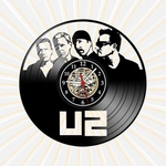 Relógio Parede U2 Bandas Rock Pop Musica Vinil LP Decoração