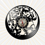 Ficha técnica e caractérísticas do produto Relógio Parede Ursinho Pooh Vinil LP Decoração Retrô Vintage