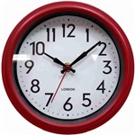 Relógio Parede Vermelho 21.5x21.5cm - Infinity Presentes