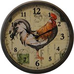 Ficha técnica e caractérísticas do produto Relógio Parede Vidro Curvo Galo Oldway
