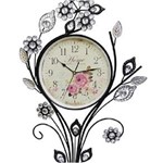 Ficha técnica e caractérísticas do produto Relógio Parede Vintage Retro Decoração Flor Grande (Rel-8)