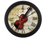 Relógio Parede Violino - Lojaloucospormusica