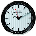 Ficha técnica e caractérísticas do produto Relógio Parede Zebra 30cm 3d Branco Preto Cromado Kienzle