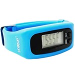 Relógio Pedômetro Digital Conta Passos e Calorias LiveUp Azul - Liveup Sports