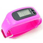 Relógio Pedômetro Digital Conta Passos e Calorias LiveUp Rosa Pink - Liveup Sports