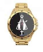 Relógio Personalizado Dourado Nossa Senhora Aparecida Terço 5776 - Neka