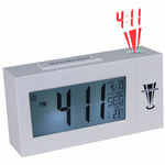 Ficha técnica e caractérísticas do produto Relogio projetor de horas digital com termometro alarme branco CBRN02818