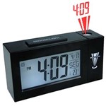 Ficha técnica e caractérísticas do produto Relógio Projetor de Horas Digital com Termômetro Alarme PRETO CBRN02801