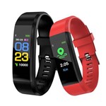 Ficha técnica e caractérísticas do produto Relógio Pulseira Inteligente Smart Band Id115 Plus Fitnes Academia Cardiaco