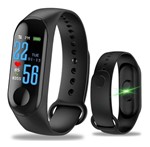 Ficha técnica e caractérísticas do produto Relógio Pulseira Inteligente Smartband M3 Monitor Cardiáco ORIGINAL