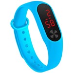 Relógio Pulseira Silicone Digital Led Sport Adulto Infantil Azul Bebê M3 - Daf