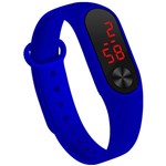 Relógio Pulseira Silicone Digital Led Sport Adulto Infantil Azul M3 - Daf