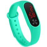 Relógio Pulseira Silicone Digital Led Sport Adulto Infantil Vermelho M3 - Daf