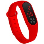 Ficha técnica e caractérísticas do produto Relógio Pulseira Silicone Digital Led Sport Adulto Infantil Vermelho M3 - Daf