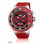 Relógio Pulso Everlast Masculino Vermelho Cronografo E315