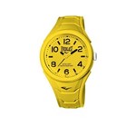 Relógio Pulso Everlast Unissex Esporte Silicone Amarelo E706