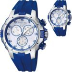 Ficha técnica e caractérísticas do produto Relógio Q&q Masculino Dg14j003y Prateado Borracha Azul
